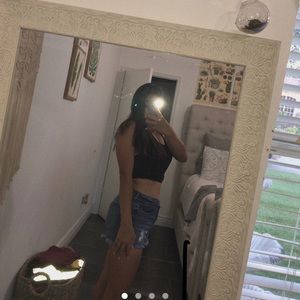 Wild Fable blacked lined fabric tank top